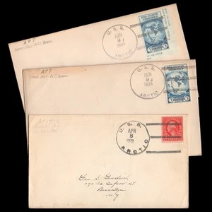 USS ARCTIC (AF-7) Stores Ship • 1931-1934 On-Board Cancel Naval Covers - Picture 1 of 1