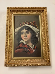 Antiguo óleo/pintura después de Guido Reni niña gran marco - Imagen 1 de 11