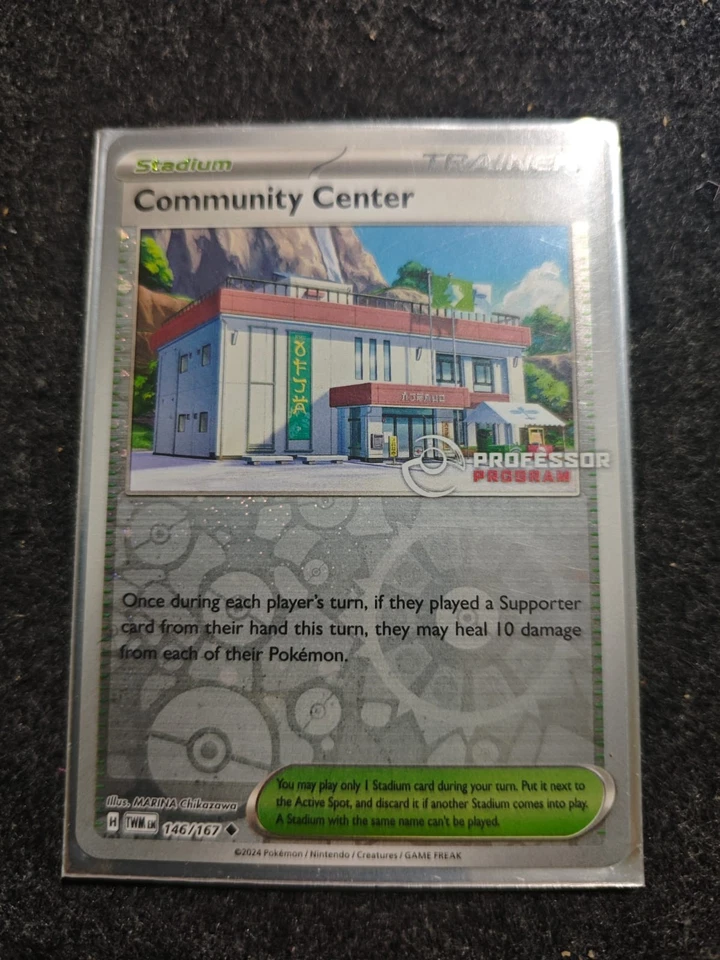 Pokemon Community Center TWM EN 146/167 Promo Cart Pokémon Professor Program - Image 1 of 1