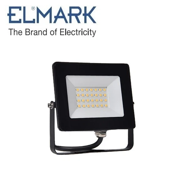 ELMARK FARO 20W 5000-5500K LED IP65 NERO ULTRASLIM FARETTO