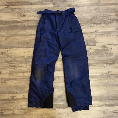 Pantalones de nieve Columbia para mujer pequeños azul marino con cinturón ajustable Foto 1 de 4