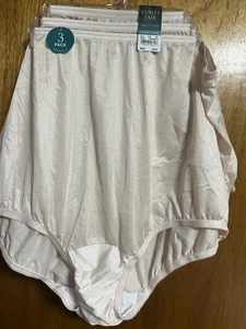 Vanity Fair  3 pair Perfectly Yours Ravissant Brief In Fawn Sz  9:2XL NWT - Picture 1 of 4