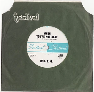 ROB E.G. - WHEN YOU'RE NOT NEAR / ALOHA OE Very rare 1964 Aussie 7" Single! - Picture 1 of 1
