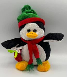 10” Best Made Toys Penguin- Black/Red/White Holidays Winter Plush - Picture 1 of 4