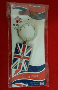 Team GB (Great Britain) 2012 Olympics Union Jack Keyring. London 2012.New In Pkg - Picture 1 of 5