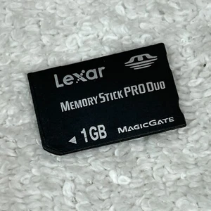 Lexar 1GB Memory Stick Pro Duo Memory Card For Sony Camera / PSP - Picture 1 of 3
