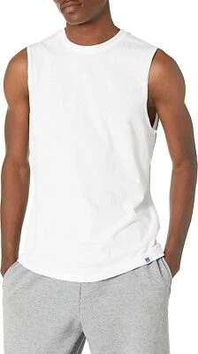 Camiseta deportiva Russell para hombre de algodón de rendimiento muscular Foto 1 de 2