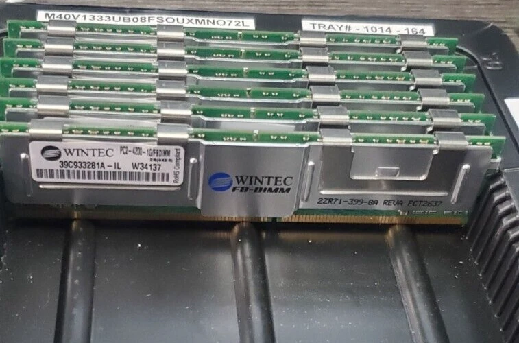 Lot of 6 Wintec Memory Ram 1GB D35173-001  server ram  DDR2-667MHz | PC2-5300 - Image 1 of 2