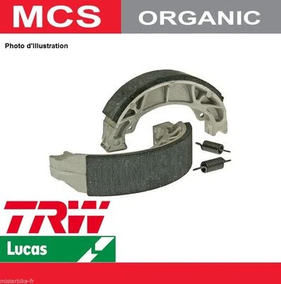 Jeu 2 Mâchoires frein Arrière TRW Lucas MCS962 SYM 50 Wave 95- - Photo 1/2