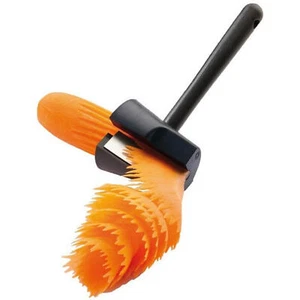 Carrot Peeler Cucumbers Spiral Funnel Flower Curler Black Fruits Shred Slicer - Picture 1 of 12