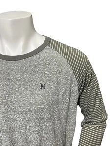 Hurley Men’s Casual Long Sleeve Shirt Size Adult XL Crew Neck T-Shirt Logo - Picture 1 of 16