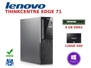 PC Desktop Lenovo Thinkcentre Edge 71 SFF - 8GB Ram DDR3, SSD Samsung, Win 10 - Zdjęcie 1 z 13