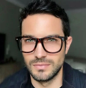 Retro Nerd Lentes Cuadradas Gafas Cuadradas Hombres Mujeres Marcos Grandes Hipster Inteligentes 8068 - Imagen 1 de 6