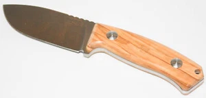 Lion Steel Outdoor Messer Hunter Klinge 8.89 cm-Griff Strukturiertem Olivenholz - Bild 1 von 3