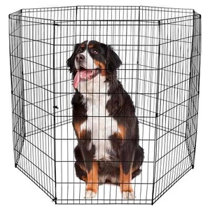 48 Inch 8 Panels Pet Playpen Puppy Dog Exercise Pen Dog Fence Indoor Outdoor - Picture 1 of 13