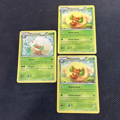 Whimsicott 11/98 12/98 Emerging Powers Pokemon Card Non-Holo 3 - Image 1 of 4