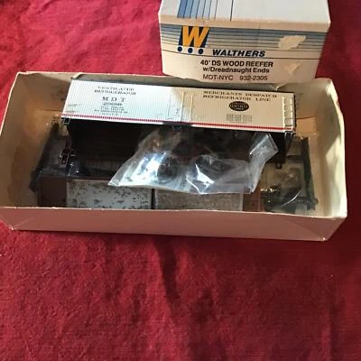 WALTHERS HO-SCALE MDT-NYC WOOD REEFER KIT #932-2305 L@@K!! - Image 1 of 4