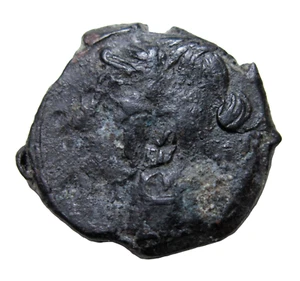 ZEUGITANIA, CARTAGO. COMO NUEVO EN CERDEÑA. AE 23, C. 260-250 BC. TANIT/CABALLO. - Imagen 1 de 5