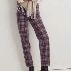 Jeans dritti Madewell The Perfect vintage taglia 28 a quadri Cabernet Academia - Foto 1 di 8