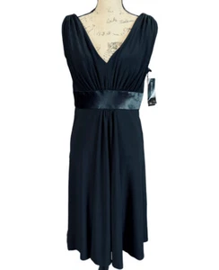 JONES NEW YORK WOMENS SLEEVELESS VNECK EMPIRE A LINE MIDI DRESS SIZE 12 NWT - Picture 1 of 6
