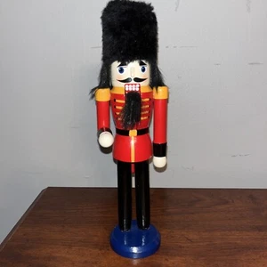 Nutcracker Soldier 10 inch Wooden. Missing Spear In Hand - Picture 1 of 8
