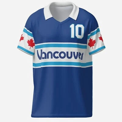 Camiseta de fútbol Vancouver Whitecaps - 1979 1980 visitante réplica camiseta retro, NASL Foto 1 de 4