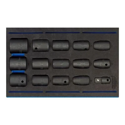 1x 15 Piece Draper Expert Quality 1/2" Sq Dr Socket Set In EVA Drawer Insert - Image 1 of 4