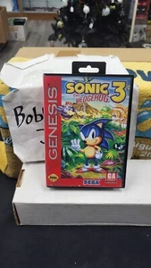 SONIC THE HEDGEHOG 3 SEGA GENESIS VIDEO GAME IN BOX NO MANUAL - Picture 1 of 13