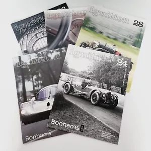 Ignition Magazine Bundle Lot Bonham's Collectors Motor Cars Motorcycles x5 - Picture 1 of 11
