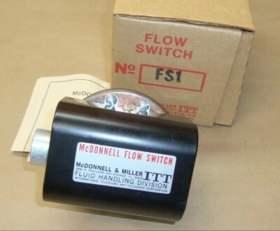 NEW McDonnell & Miller FS1 Flow Switch ITT 1/2" NPT FS-1 Enclosure NEMA 1113200