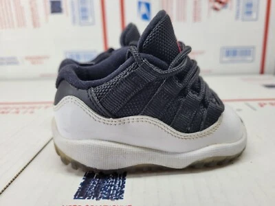 Nike Air Jordan 11 XI Retro Esmoquin Bajo Negro Blanco 505836-110 Zapatos para Niños Pequeños 3C Foto 1 de 4