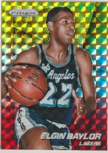 2014-15 Panini Prizm Elgin Baylor Yellow Red Mosaic - Picture 1 of 2