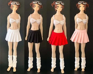 1:12 Scale Pleated Skirt Dress Model for 6inch Female TBL Figure Body Doll Toys - Picture 1 of 9