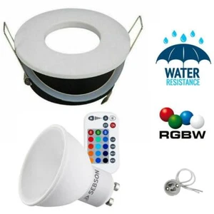 Faretto led Cromoterapia da incasso Faretto LED RGB+W impermeabile doccia - Foto 1 di 4