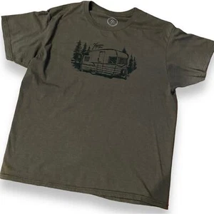 T-shirt VOYAGER La Ricerca dell'Avventura Taglia Extra Large XL Verde Oliva Camper - Foto 1 di 7