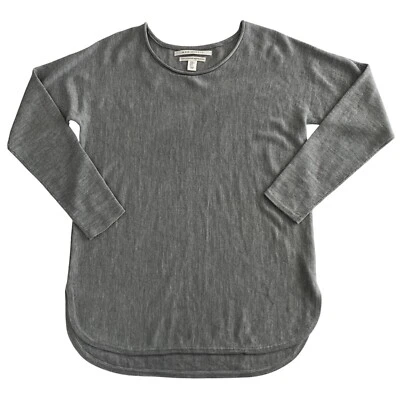 Suéter túnica de lana merino Max Studio para mujer mediano minimalista neutro carrera Foto 1 de 4