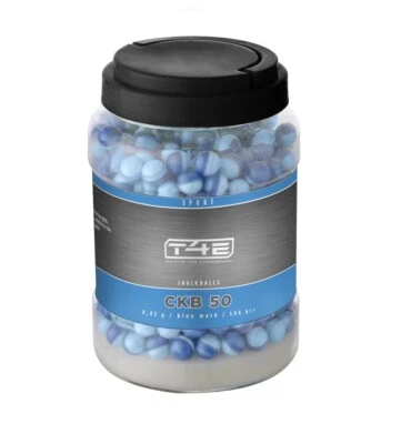 100 x Chalk Balls Blau cal .50 Kreide Geschosse für HDR50 T4E Umarex - NEU - Bild 1 von 2