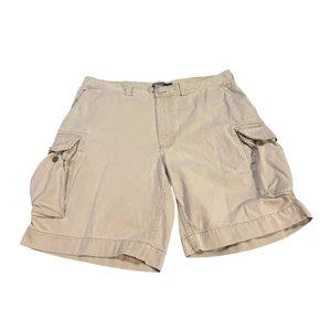 Polo Ralph Lauren Classic 67 Cargo Shorts Mens Size 38 Beige Cotton Vintage - Picture 1 of 11
