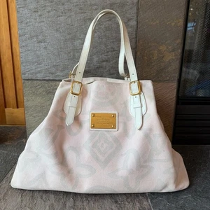 Louis Vuitton Monogram Tahitienne Cabas PM tote bag in pink canvas 2008 Marc J - Picture 1 of 12