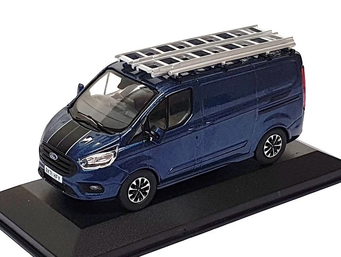 Vanguards 1/43 Scale VA15104 - Ford Transit Custom 310 Sport SWB L1/H1 Met. Blue - Image 1 of 4