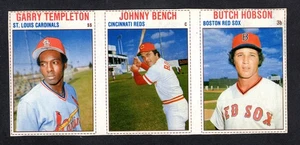 1979 HOSTESS PANEL #127 128 129 Templeton / Johnny Bench / B. Hobson SP VG-EX  A - Picture 1 of 2