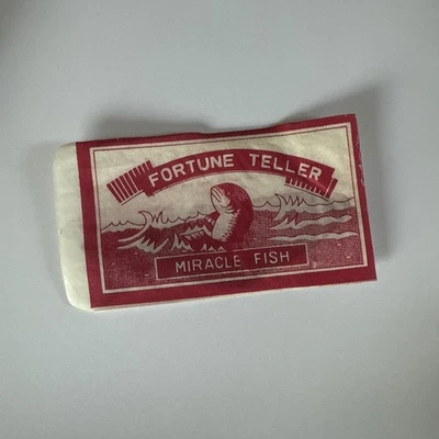 Late 1980s/1990s MIRACLE FORTUNE TELLING FISH PARTY BAG WEDDING FAVOUR BIRTHDAY