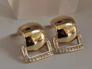 Pierre Lang , schöne , große PL - Ohrringe / Clips  , vergoldet (41) - Bild 1 von 6