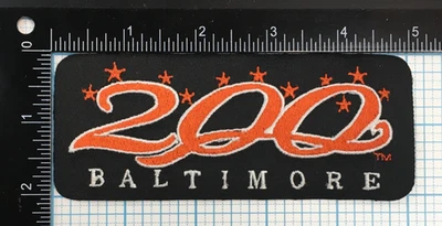 1997 BALTIMORE ORIOLES 200 MLB BASEBALL VINTAGE 5" JERSEY PATCH BLACK VERSION - Image 1 of 2