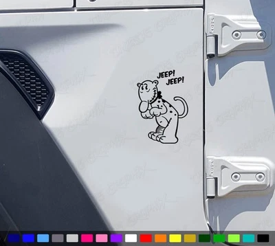UNIQUE GRAPHIX Eugene the JEEP Cartoon Funny Window Car Truck Decal Popeye Sticker