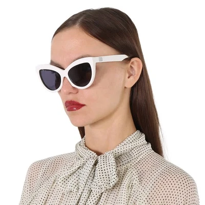 Gafas de sol Balenciaga azul brillante ojo de gato para dama BB0217S-004 57 BB0217S 004 57 Foto 1 de 4