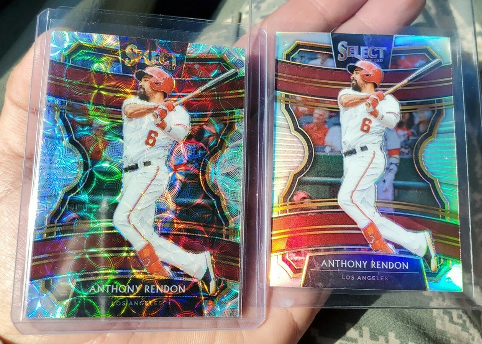 ANTHONY RENDON 2020 PANINI SELECT SCOPE PRIZM + PRIZM LOT #11 LOS ANGELES ANGELS - Image 1 of 1
