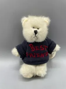 Boyds Bears BUD #567001 Plush 4” Mini Message Navy Sweatshirt Best Friends Tags - Picture 1 of 5