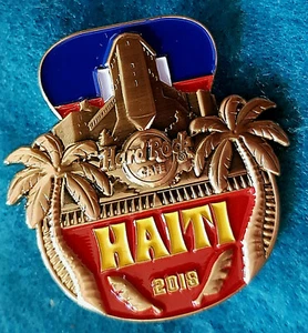HAITI 3D CUT OFF SERIES CITADELLE LAFERRIERE FORTRESS FLAG Hard Rock Cafe PIN LE - Picture 1 of 1