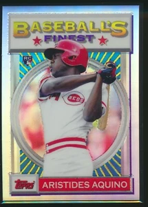 2020 Topps Finest Flashbacks Refractor #71 Aristides Aquino RC Cincinnati Reds - Picture 1 of 1